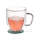 Cana de cafea cu borosilicat transparent rezistent la caldura